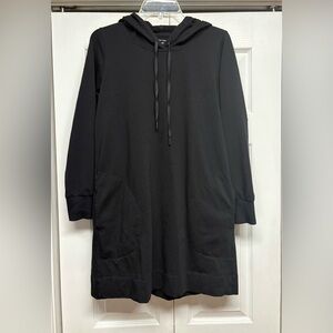 Eileen Fisher hooded long sleeve dress top size S.